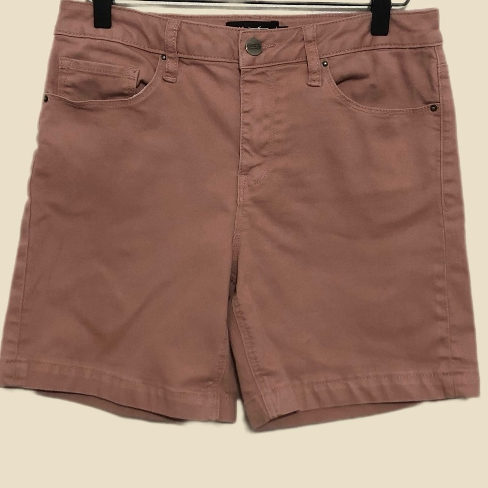 Nanette Lepore Mauve Pink Jean Bowery Bermuda Shorts Size 6
